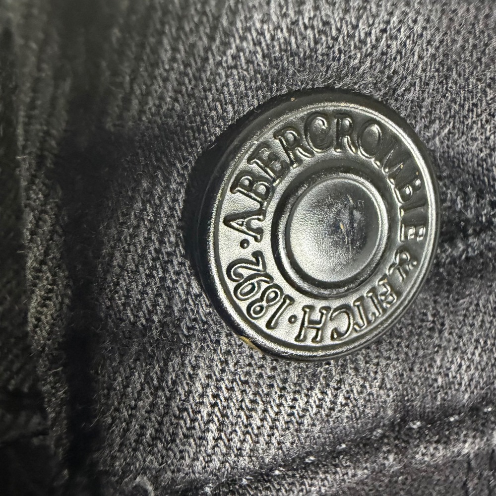 Abercrombie & Fitch Simone High Rise Super Skinny Jeans Black Size 31 12R - Picture 4 of 11